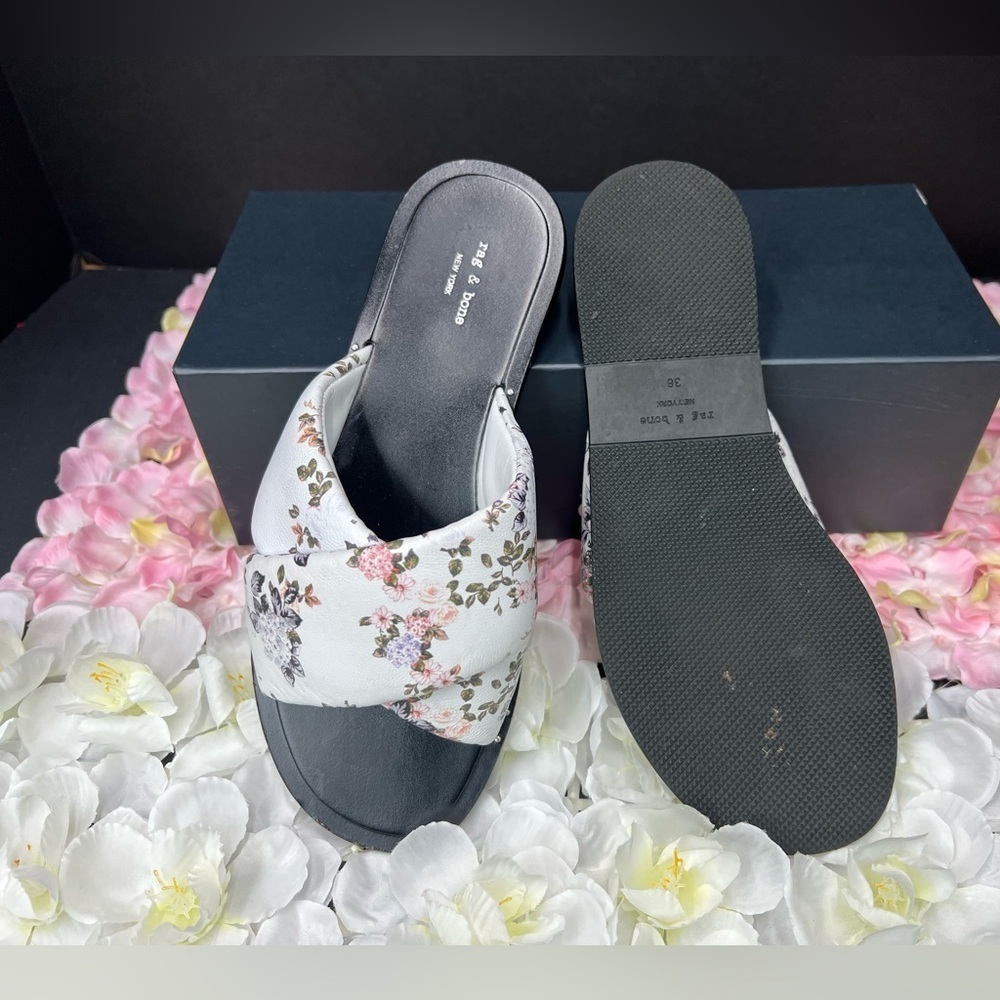 Rag & Bone Floral Slide Sandals size 36 US 5.5 - 6 - Picture 3 of 7